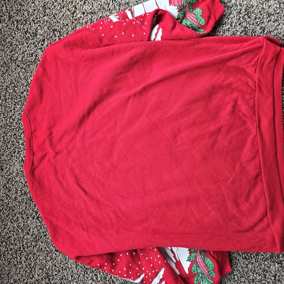 Cozy Red Winter Scene Sweatshirt - Picture 6 of 6